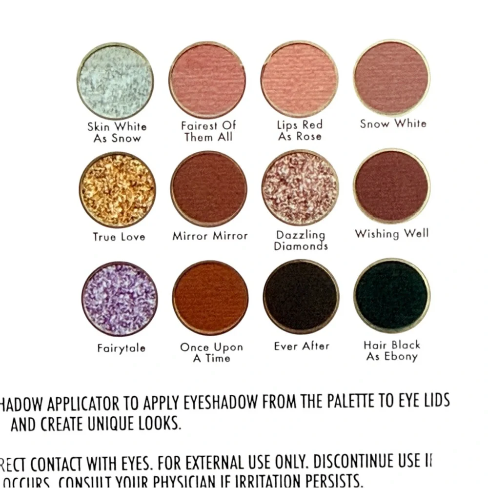 Disney Snow White and The Seven Dwarfs Floral 12 Shades Eyeshadow Palette